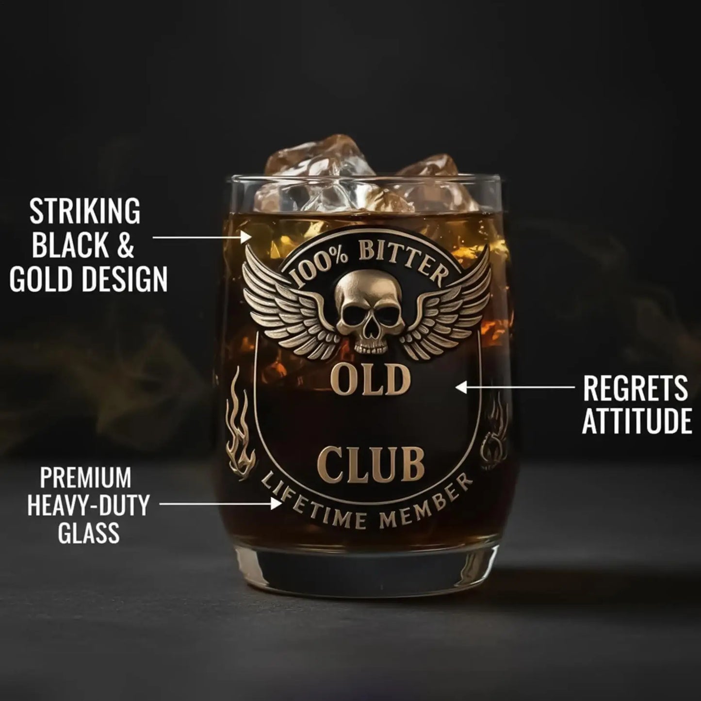Premium Skull Whiskey Glass 