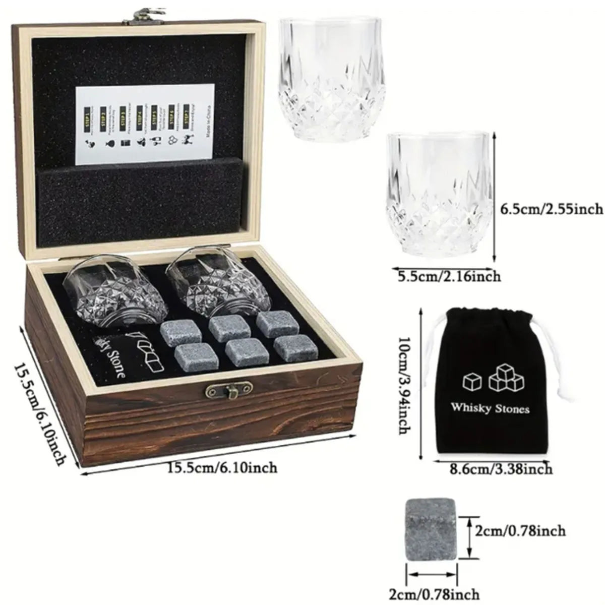 Premium Wooden Stones Gift Set